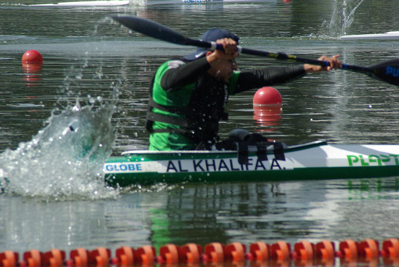 Anas AlKhalifa in seinem Kanu | Foto: Christel Schlisio