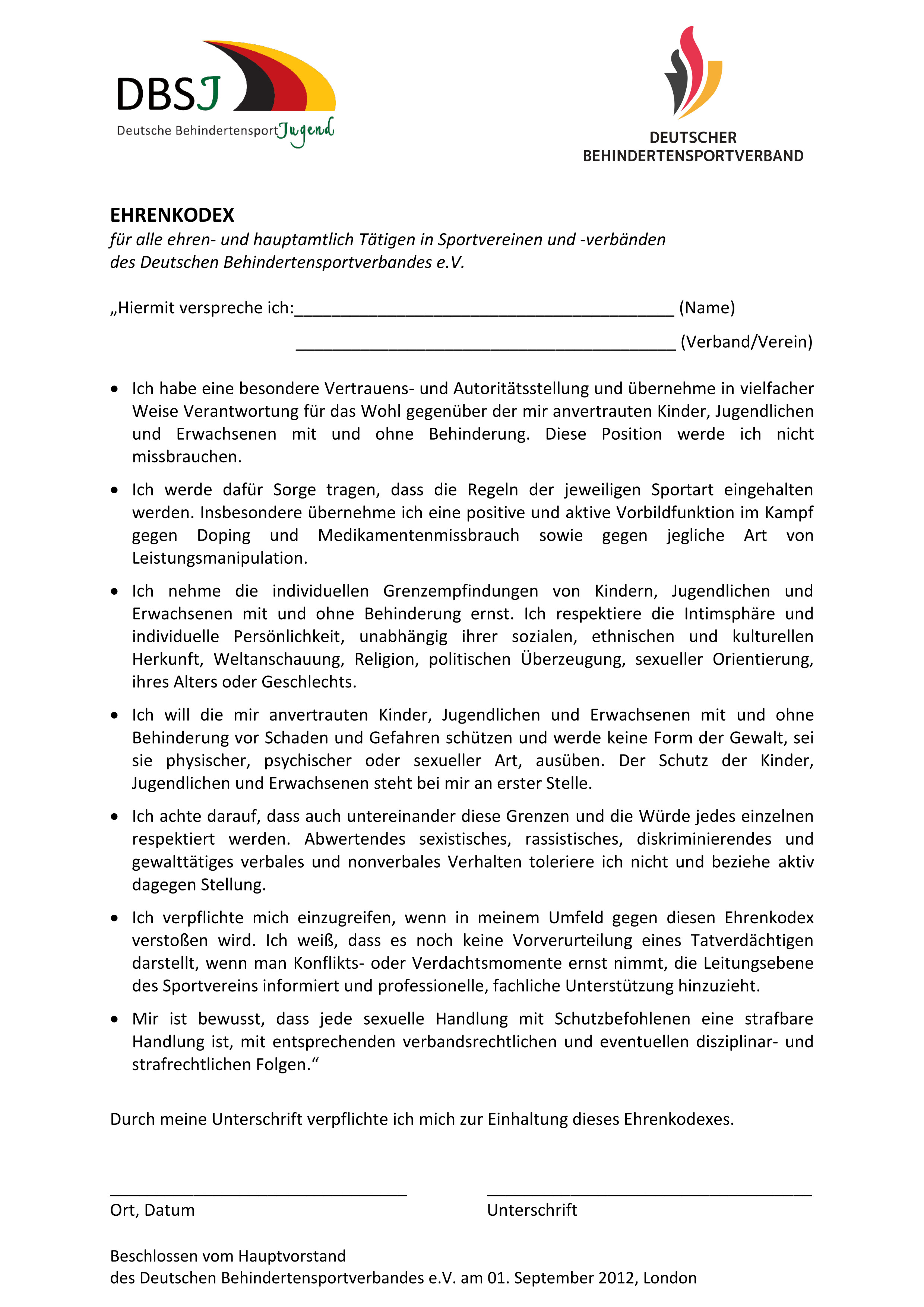 Erste Seite der PDF-Datei: Ehrenkodex DBS